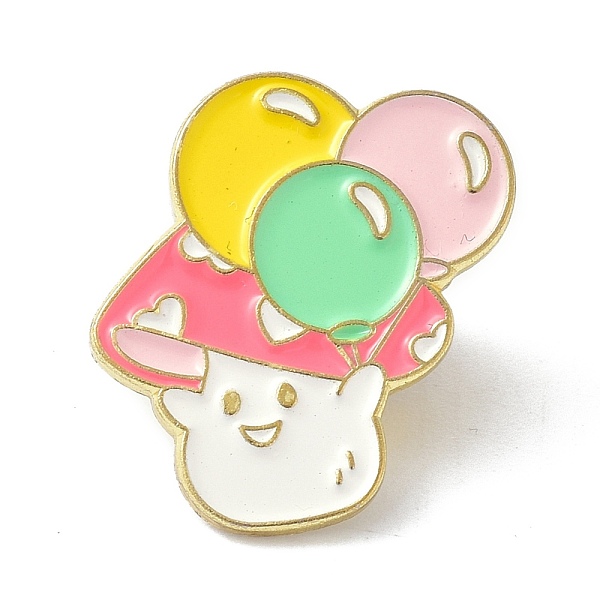 PandaHall Mushroom with Balloon Enamel Pin, Cartoon Alloy Enamel Brooch for Clothes Bags, Golden, Flamingo, 21.5x20x9.5mm, Pin: 1mm..., Pink
PandaHall Mushroom with Balloon Enamel Pin, Cartoon Alloy Enamel Brooch for Clothes Bags, Golden, Flamingo, 21.5x20x9.5mm, Pin: 1mm..., Pink