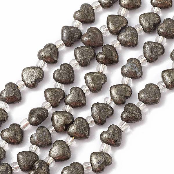 PandaHall Natural Pyrite Beads Strands, with Seed Beads, Heart, 8x8x4~4.5mm, Hole: 1mm, about 20pcs/strand, 7.56''(19.2cm) Pyrite Heart
PandaHall Natural Pyrite Beads Strands, with Seed Beads, Heart, 8x8x4~4.5mm, Hole: 1mm, about 20pcs/strand, 7.56''(19.2cm) Pyrite Heart