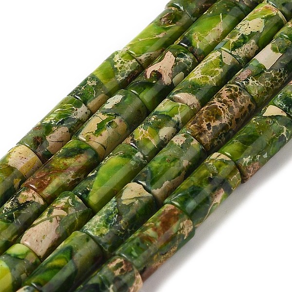 PandaHall Natural Imperial Jasper Beads Strands, Dyed, Column, Olive Drab, 8x4.5mm, Hole: 1.2mm, about 50pcs/strand, 15.75''(40cm) Imperial...
PandaHall Natural Imperial Jasper Beads Strands, Dyed, Column, Olive Drab, 8x4.5mm, Hole: 1.2mm, about 50pcs/strand, 15.75''(40cm) Imperial...