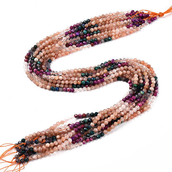 PandaHall Natural Mixed Gemstone Beads Strands, Round Beads, Faceted, 4x4mm, Hole: 0.6mm, about 104~108pcs/strand, 15.35''~15.75''(39~40cm)...
PandaHall Natural Mixed Gemstone Beads Strands, Round Beads, Faceted, 4x4mm, Hole: 0.6mm, about 104~108pcs/strand, 15.35''~15.75''(39~40cm)...