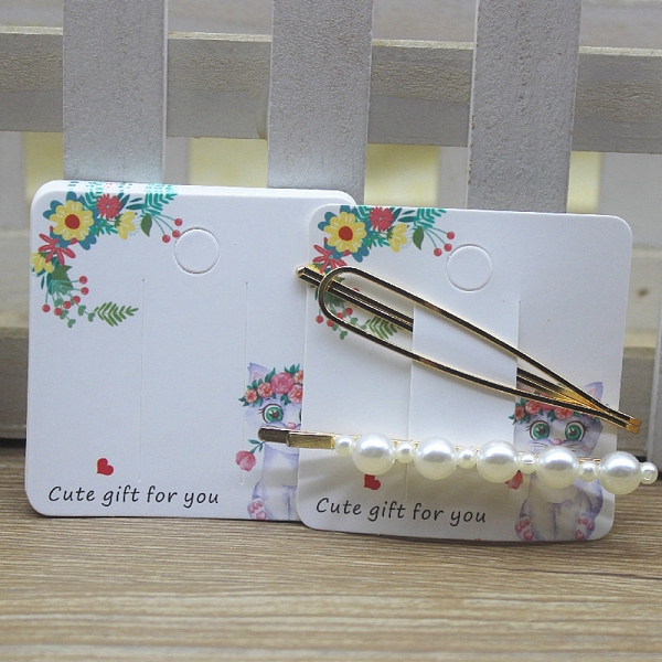 PandaHall Square Paper Hair Clip Display Cards, Hair Bow Holder Cards, Hair Accessories Supplies Headdress Card, White, Cat Pattern...
PandaHall Square Paper Hair Clip Display Cards, Hair Bow Holder Cards, Hair Accessories Supplies Headdress Card, White, Cat Pattern...
