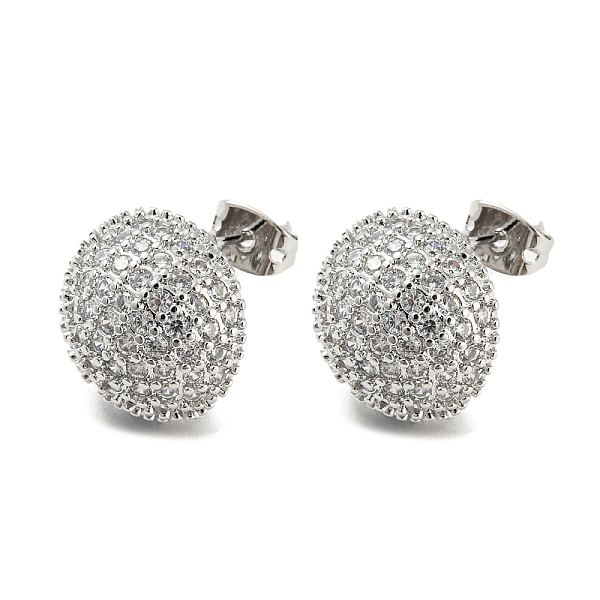 PandaHall Round Shape Brass Micro Pave Clear Cubic Zirconia Stud Earrings, Half Hoop Earrings, Long-Lasting Plated, Cadmium Free & Lead Free...
PandaHall Round Shape Brass Micro Pave Clear Cubic Zirconia Stud Earrings, Half Hoop Earrings, Long-Lasting Plated, Cadmium Free & Lead Free...