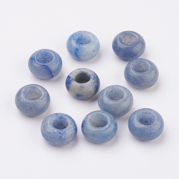 PandaHall Natural Blue Aventurine European Beads, Large Hole Beads, Rondelle, 14x7~8mm, Hole: 6mm Blue Aventurine Rondelle
PandaHall Natural Blue Aventurine European Beads, Large Hole Beads, Rondelle, 14x7~8mm, Hole: 6mm Blue Aventurine Rondelle