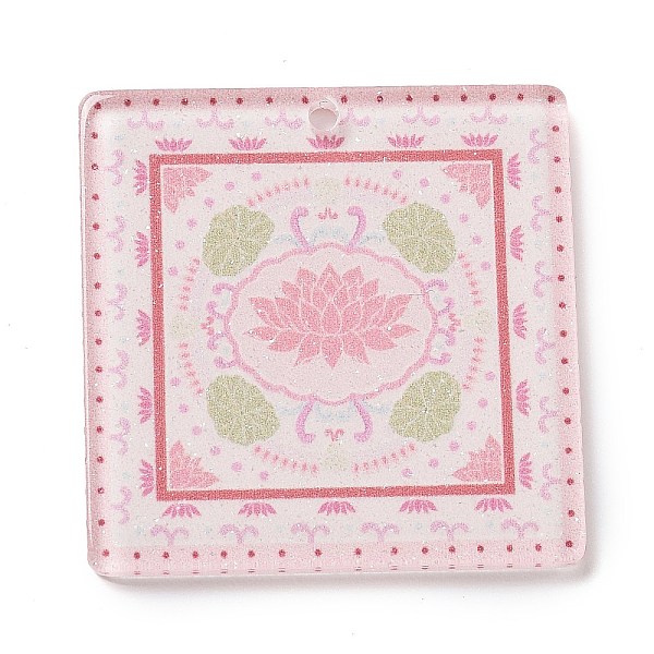 PandaHall Acrylic Pendants, Square with Flower, Pink, 35x35x2mm, Hole: 2mm Acrylic Square Pink
PandaHall Acrylic Pendants, Square with Flower, Pink, 35x35x2mm, Hole: 2mm Acrylic Square Pink