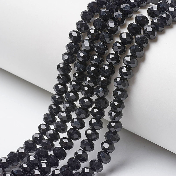 PandaHall Opaque Solid Color Glass Beads Strands, Faceted, Rondelle, Black, 10x8mm, Hole: 1mm, about 65~66pcs/strand, 20.8~21.2 inch...
PandaHall Opaque Solid Color Glass Beads Strands, Faceted, Rondelle, Black, 10x8mm, Hole: 1mm, about 65~66pcs/strand, 20.8~21.2 inch...