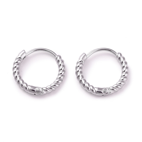 PandaHall 304 Stainless Steel Twist Rope Shape Hoop Earrings for Women, Stainless Steel Color, 13.5x14x2mm, Pin: 0.8mm 304 Stainless Steel...
PandaHall 304 Stainless Steel Twist Rope Shape Hoop Earrings for Women, Stainless Steel Color, 13.5x14x2mm, Pin: 0.8mm 304 Stainless Steel...