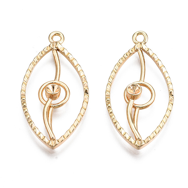 PandaHall Brass Pendant Rhinestone Settings, Nickel Free, Eye, Real 18K Gold Plated, Fit for 2mm Rhinestone, 26.5x13.5x3mm, Hole: 1.4mm...
PandaHall Brass Pendant Rhinestone Settings, Nickel Free, Eye, Real 18K Gold Plated, Fit for 2mm Rhinestone, 26.5x13.5x3mm, Hole: 1.4mm...