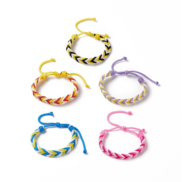 PandaHall Polyester Wave Braided Cord Bracelet, Adjustable Bracelet for Women, Mixed Color, Inner Diameter: 1-7/8~2-5/8 inch(4.8~6.7cm)..., Multicolor
PandaHall Polyester Wave Braided Cord Bracelet, Adjustable Bracelet for Women, Mixed Color, Inner Diameter: 1-7/8~2-5/8 inch(4.8~6.7cm)..., Multicolor