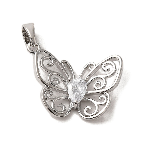PandaHall Brass Micro Pave Cubic Zirconia Pendants, Butterfly, Platinum, 16x20.5x4mm, Hole: 4.5x3mm Brass+Cubic Zirconia Butterfly Clear
PandaHall Brass Micro Pave Cubic Zirconia Pendants, Butterfly, Platinum, 16x20.5x4mm, Hole: 4.5x3mm Brass+Cubic Zirconia Butterfly Clear