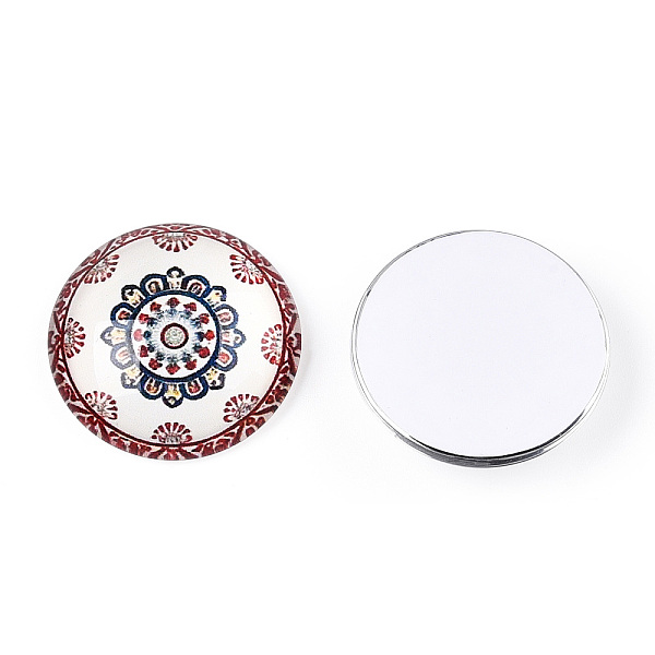 PandaHall Glass Cabochons, Half Round with Kaleidoscope Pattern, Colorful, 25x7.5mm Glass Half Round Multicolor
PandaHall Glass Cabochons, Half Round with Kaleidoscope Pattern, Colorful, 25x7.5mm Glass Half Round Multicolor