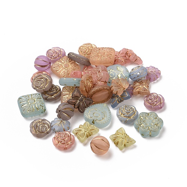 PandaHall Plating Acrylic Beads, Golden Metal Enlaced, Frosted, Mixed Shapes, Mixed Color, 10.5~18.5x12~18x4.5~11.5mm, Hole: 1.2~1.8mm..., Multicolor
PandaHall Plating Acrylic Beads, Golden Metal Enlaced, Frosted, Mixed Shapes, Mixed Color, 10.5~18.5x12~18x4.5~11.5mm, Hole: 1.2~1.8mm..., Multicolor