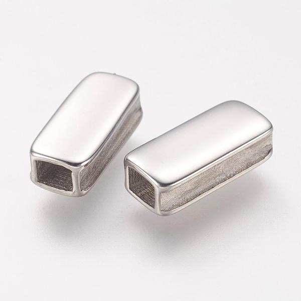 PandaHall 304 Stainless Steel Beads, Rectangle, Stainless Steel Color, 12.6x5.8x4mm, Hole: 2.6x3.3mm 304 Stainless Steel Rectangle
PandaHall 304 Stainless Steel Beads, Rectangle, Stainless Steel Color, 12.6x5.8x4mm, Hole: 2.6x3.3mm 304 Stainless Steel Rectangle