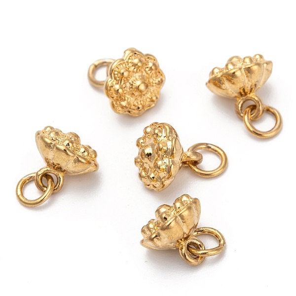 PandaHall Brass Charms, Long-Lasting Plated, Matte Style, Lotus Pod, Real 18K Gold Plated, 6.5x7mm, Hole: 1.4mm Brass Flower
PandaHall Brass Charms, Long-Lasting Plated, Matte Style, Lotus Pod, Real 18K Gold Plated, 6.5x7mm, Hole: 1.4mm Brass Flower