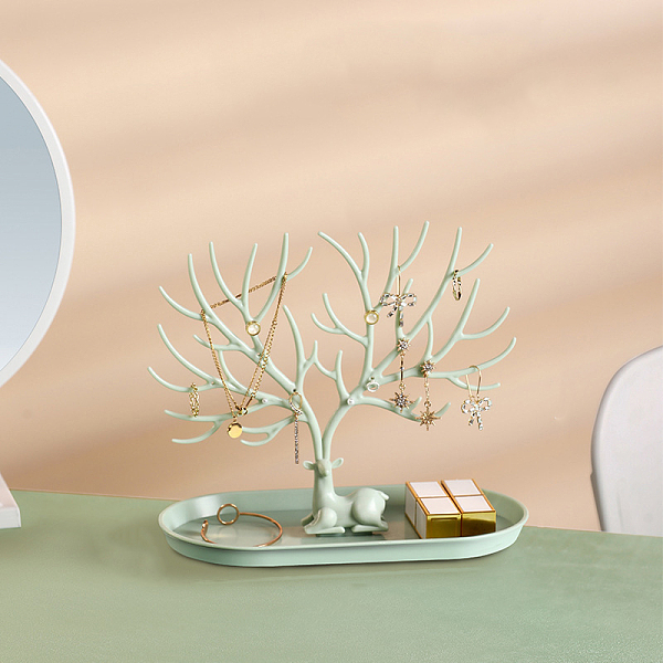 PandaHall Plastic Earring Display Stands, Deer & Antler, Dark Sea Green, 24.5x12.5x21.5cm Plastic Deer
PandaHall Plastic Earring Display Stands, Deer & Antler, Dark Sea Green, 24.5x12.5x21.5cm Plastic Deer