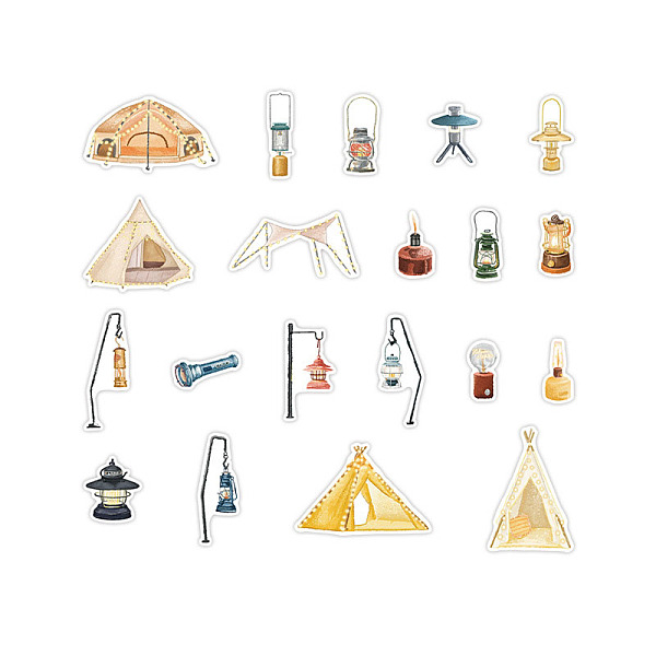 PandaHall 40Pcs 20 Styles Camping Theme Paper Self-Adhesive Decorative Stickers, for Card-Making, Scrapbooking, Diary, Planner, Envelope &..., Multicolor
PandaHall 40Pcs 20 Styles Camping Theme Paper Self-Adhesive Decorative Stickers, for Card-Making, Scrapbooking, Diary, Planner, Envelope &..., Multicolor