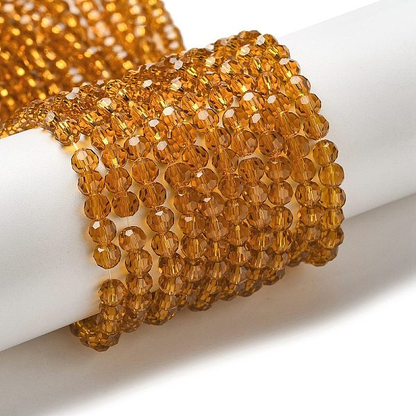 PandaHall Transparent Glass Beads Strands, Faceted(32 Facets), Round, Goldenrod, 4mm, Hole: 0.7mm, about 87~93pcs/strand, 32~33cm Glass..., Gold
PandaHall Transparent Glass Beads Strands, Faceted(32 Facets), Round, Goldenrod, 4mm, Hole: 0.7mm, about 87~93pcs/strand, 32~33cm Glass..., Gold