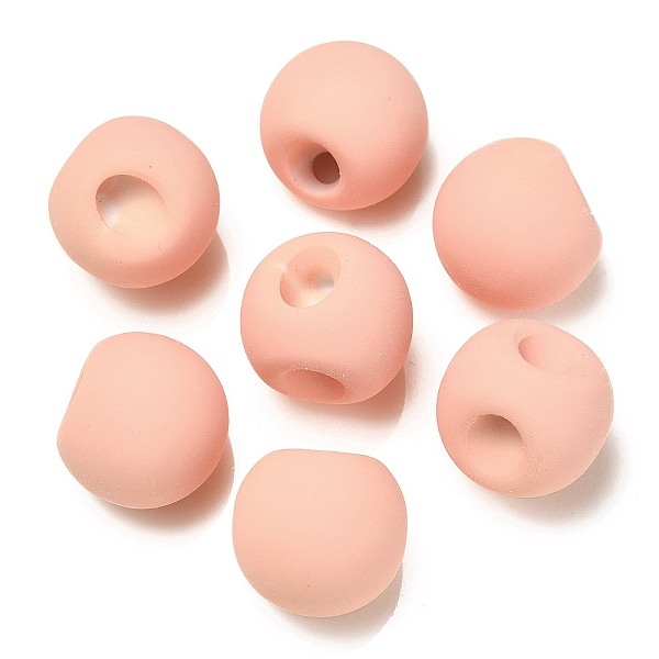 PandaHall Rubberized Acrylic Beads, Round, Top Drilled, Light Salmon, 18x18x18mm, Hole: 3mm Acrylic Round
PandaHall Rubberized Acrylic Beads, Round, Top Drilled, Light Salmon, 18x18x18mm, Hole: 3mm Acrylic Round
