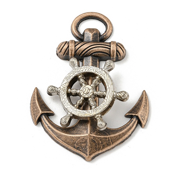 PandaHall Tibetan Style Alloy Pendants, Anchor, Red Copper, 43x32x6.5mm, Hole: 3x8mm Alloy Anchor & Helm
PandaHall Tibetan Style Alloy Pendants, Anchor, Red Copper, 43x32x6.5mm, Hole: 3x8mm Alloy Anchor & Helm