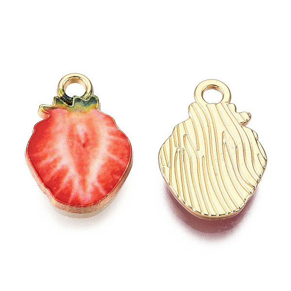 PandaHall Alloy Enamel Pendants, Light Gold, Strawberry, Red, 18x12.5x3mm, Hole: 2mm Alloy+Enamel Fruit Red
PandaHall Alloy Enamel Pendants, Light Gold, Strawberry, Red, 18x12.5x3mm, Hole: 2mm Alloy+Enamel Fruit Red
