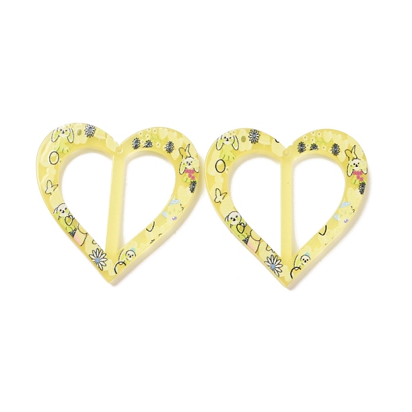 PandaHall Printed Acrylic Pendants, Heart with Flower & Dog, Yellow, 37x37.5x2.5mm, Hole: 1.4mm Acrylic Heart Yellow
PandaHall Printed Acrylic Pendants, Heart with Flower & Dog, Yellow, 37x37.5x2.5mm, Hole: 1.4mm Acrylic Heart Yellow