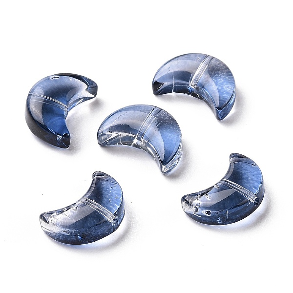 PandaHall Transparent Spray Painted Glass Beads, Crescent Moon, Royal Blue, 14x9.5x5mm, Hole: 1mm Glass Moon
PandaHall Transparent Spray Painted Glass Beads, Crescent Moon, Royal Blue, 14x9.5x5mm, Hole: 1mm Glass Moon