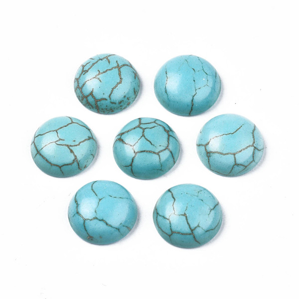 PandaHall Craft Findings Dyed Synthetic Turquoise Gemstone Flat Back Dome Cabochons, Half Round, Dark Turquoise, 14x5mm Synthetic Turquoise..., Cyan
PandaHall Craft Findings Dyed Synthetic Turquoise Gemstone Flat Back Dome Cabochons, Half Round, Dark Turquoise, 14x5mm Synthetic Turquoise..., Cyan