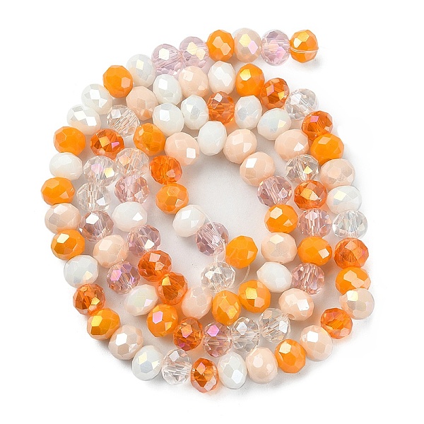 PandaHall Electroplate Glass Beads Strands, Faceted, Rondelle, Dark Orange, 5.5~6x5mm, Hole: 1mm, about 90~92pcs/strand, 16.54 inch~16.93...
PandaHall Electroplate Glass Beads Strands, Faceted, Rondelle, Dark Orange, 5.5~6x5mm, Hole: 1mm, about 90~92pcs/strand, 16.54 inch~16.93...