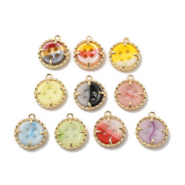 PandaHall Brass Pendants, with Handmade Porcelain, Buttons, Mixed Color, 16.5x14.5x4mm, Hole: 1.4mm Porcelain Flat Round Multicolor
PandaHall Brass Pendants, with Handmade Porcelain, Buttons, Mixed Color, 16.5x14.5x4mm, Hole: 1.4mm Porcelain Flat Round Multicolor