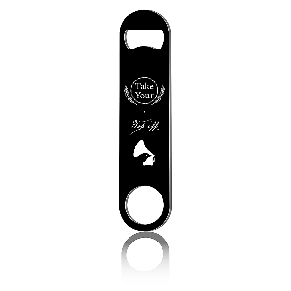PandaHall 430 Stainless Steel Bottle Openers, Laser Cut, Rectangle, Phonograph Pattern, Word, 178x40x2mm Stainless Steel Word
PandaHall 430 Stainless Steel Bottle Openers, Laser Cut, Rectangle, Phonograph Pattern, Word, 178x40x2mm Stainless Steel Word
