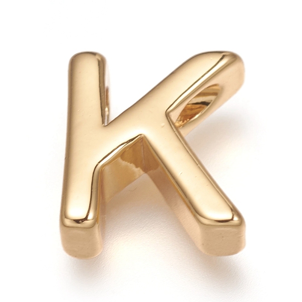 PandaHall Brass Charms, Long-Lasting Plated, Real 18K Gold Plated, Letter.K, K: 9x8x3mm, Hole: 1.6mm Brass Letter K
PandaHall Brass Charms, Long-Lasting Plated, Real 18K Gold Plated, Letter.K, K: 9x8x3mm, Hole: 1.6mm Brass Letter K