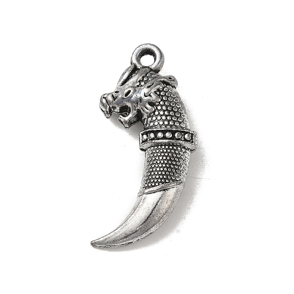 PandaHall Tibetan Style Alloy Pendant, Leopard, Antique Silver, 43.5x21x10mm, Hole: 2.5mm Alloy Leopard
PandaHall Tibetan Style Alloy Pendant, Leopard, Antique Silver, 43.5x21x10mm, Hole: 2.5mm Alloy Leopard