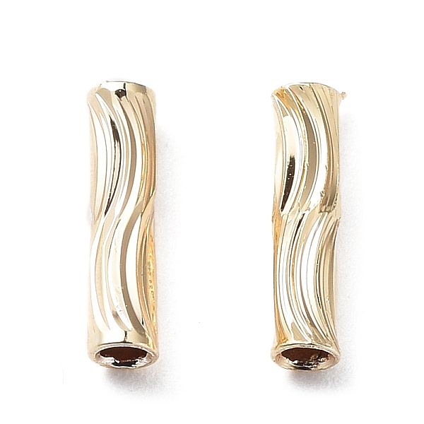 PandaHall Brass Beads, Column with Wave Pattern, Real 18K Gold Plated, 8x2mm, Hole: 1.2mm Brass Column
PandaHall Brass Beads, Column with Wave Pattern, Real 18K Gold Plated, 8x2mm, Hole: 1.2mm Brass Column