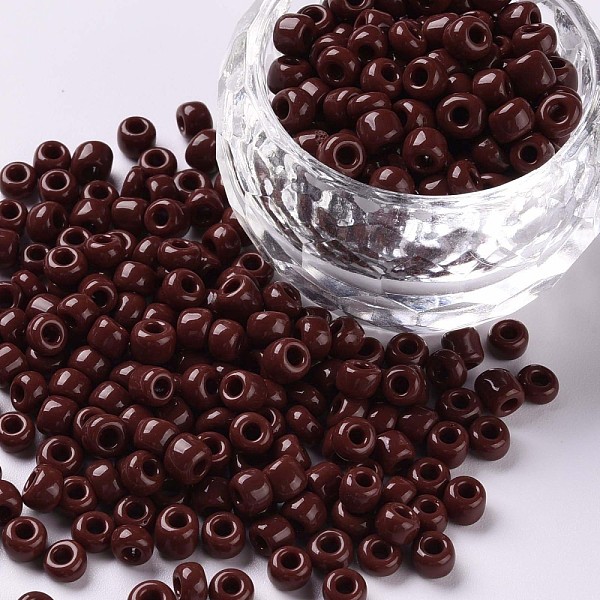 PandaHall 6/0 Glass Seed Beads, Opaque Colours Seed, Small Craft Beads for DIY Jewelry Making, Round, Round Hole, Coconut Brown, 6/0, 4mm...
PandaHall 6/0 Glass Seed Beads, Opaque Colours Seed, Small Craft Beads for DIY Jewelry Making, Round, Round Hole, Coconut Brown, 6/0, 4mm...
