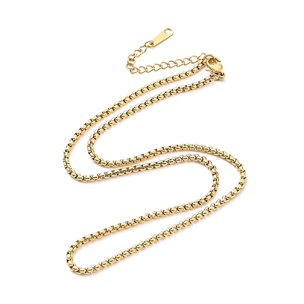 PandaHall 304 Stainless Steel Box Chain Necklace for Men Women, Golden, 18.70~18.82 inch(47.5~47.8cm) 304 Stainless Steel
PandaHall 304 Stainless Steel Box Chain Necklace for Men Women, Golden, 18.70~18.82 inch(47.5~47.8cm) 304 Stainless Steel