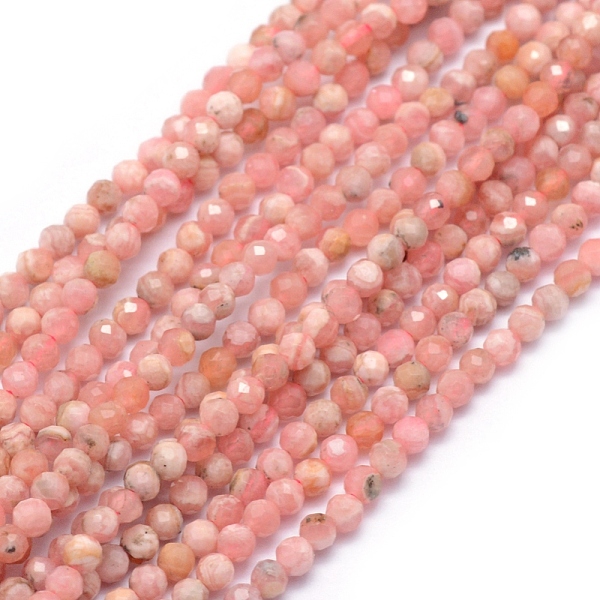 PandaHall Natural Rhodochrosite Beads Strands, Faceted, Round, 2mm, Hole: 0.5mm, about 150pcs/strand, 15.35 inch(39cm) Rhodochrosite Round
PandaHall Natural Rhodochrosite Beads Strands, Faceted, Round, 2mm, Hole: 0.5mm, about 150pcs/strand, 15.35 inch(39cm) Rhodochrosite Round