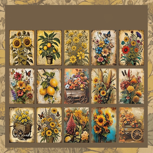 PandaHall 30Pcs 15 Styles Vintage Floral Scrapbook Paper Pads, Flower Plant Paper Sheets for DIY Album Scrapbook, Greeting Card, Background..., Gold
PandaHall 30Pcs 15 Styles Vintage Floral Scrapbook Paper Pads, Flower Plant Paper Sheets for DIY Album Scrapbook, Greeting Card, Background..., Gold