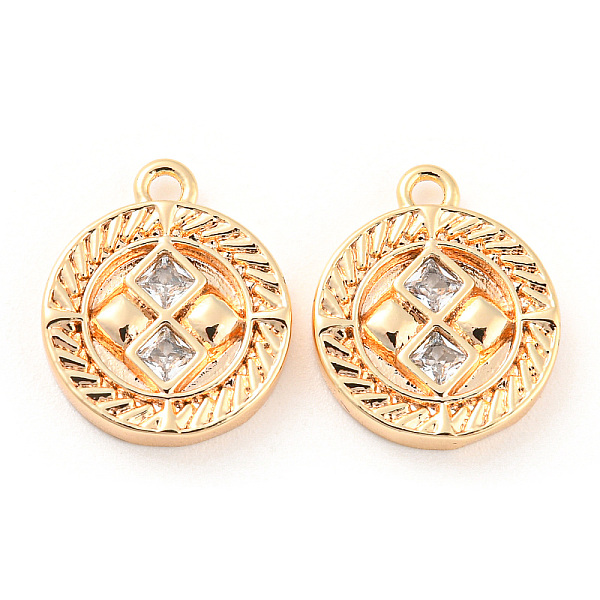 PandaHall Brass Micro Pave Cubic Zirconia Charms, Flat Round, Real 18K Gold Plated, 13x11x2mm, Hole: 1.2mm Brass+Cubic Zirconia Flat Round..., Clear
PandaHall Brass Micro Pave Cubic Zirconia Charms, Flat Round, Real 18K Gold Plated, 13x11x2mm, Hole: 1.2mm Brass+Cubic Zirconia Flat Round..., Clear