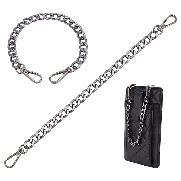 PandaHall PH 2pcs 12 inch Aluminum Chain Strap Gunmetal Bag Purse Chain Straps, Extender Chain Shoulder Bag Strap Replacement Handles with...
PandaHall PH 2pcs 12 inch Aluminum Chain Strap Gunmetal Bag Purse Chain Straps, Extender Chain Shoulder Bag Strap Replacement Handles with...