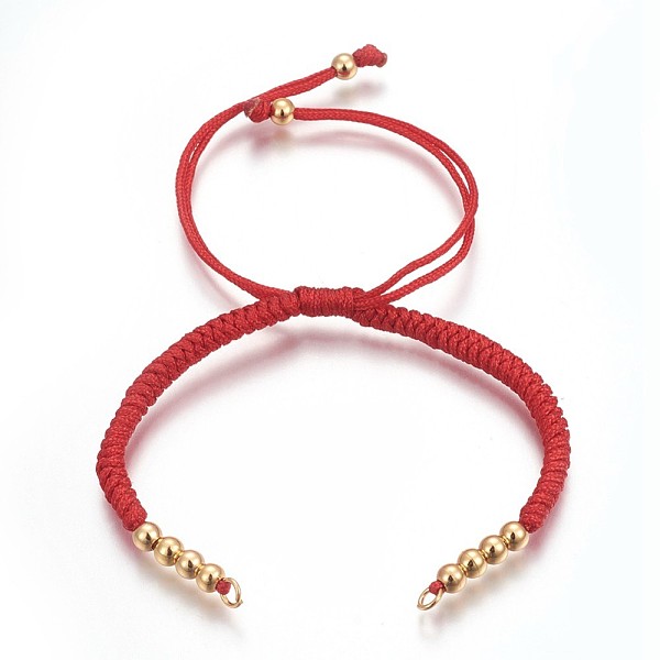 PandaHall Nylon Cord Braided Bead Bracelets Making, with Brass Beads, Long-Lasting Plated, Real 24K Gold Plated, Red, 10-1/4 inch...
PandaHall Nylon Cord Braided Bead Bracelets Making, with Brass Beads, Long-Lasting Plated, Real 24K Gold Plated, Red, 10-1/4 inch...
