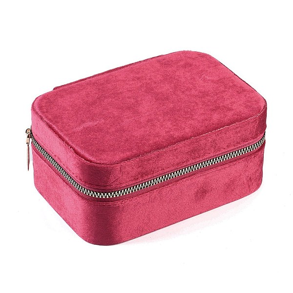 PandaHall Italian Velvet Double Layers Jewelry Set Storage Zipper Boxes with Mirror Inside, Rectangle Jewelry Organizer Case for Earrings..., Red
PandaHall Italian Velvet Double Layers Jewelry Set Storage Zipper Boxes with Mirror Inside, Rectangle Jewelry Organizer Case for Earrings..., Red