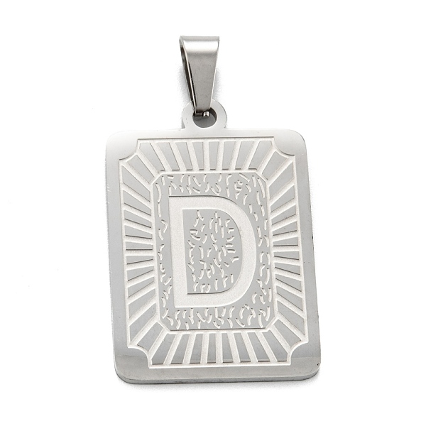 PandaHall 304 Stainless Steel Pendants, Rectangle with Alphabet, Letter.D, 30x20x1.5mm, Hole: 3x6mm 304 Stainless Steel Letter D
PandaHall 304 Stainless Steel Pendants, Rectangle with Alphabet, Letter.D, 30x20x1.5mm, Hole: 3x6mm 304 Stainless Steel Letter D