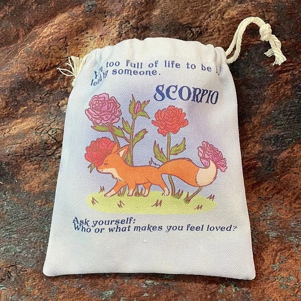 PandaHall Tarot Card Storage Bag, Canvas Cloth Tarot Drawstring Bags, Rectangle with Constellation Pattern, Scorpio, 18x13cm Cloth Scorpio
PandaHall Tarot Card Storage Bag, Canvas Cloth Tarot Drawstring Bags, Rectangle with Constellation Pattern, Scorpio, 18x13cm Cloth Scorpio