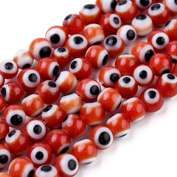 PandaHall Handmade Evil Eye Lampwork Round Bead Strands, Dark Red, 4mm, Hole: 1mm, about 100pcs/strand, 14.56 inch Lampwork Evil Eye Red
PandaHall Handmade Evil Eye Lampwork Round Bead Strands, Dark Red, 4mm, Hole: 1mm, about 100pcs/strand, 14.56 inch Lampwork Evil Eye Red