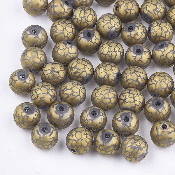 PandaHall Electroplate Glass Beads, Frosted, Round with Pattern, Gold, 8~8.5mm, Hole: 1.5mm Glass Others Gold
PandaHall Electroplate Glass Beads, Frosted, Round with Pattern, Gold, 8~8.5mm, Hole: 1.5mm Glass Others Gold