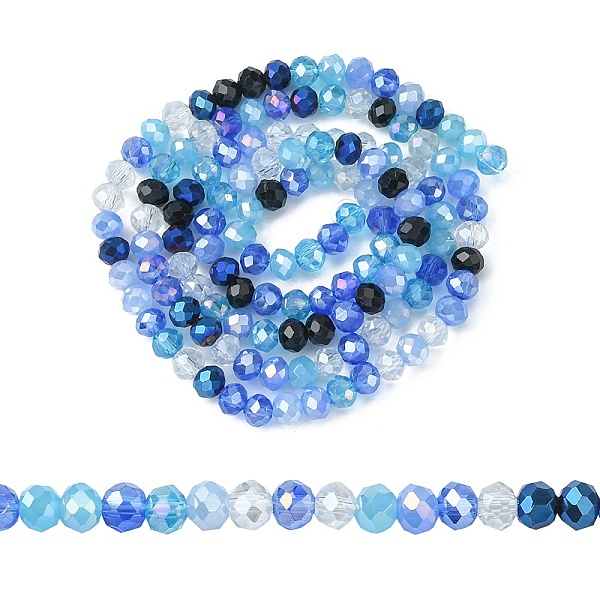 PandaHall Electroplate Glass Beads Strands, Faceted, Rondelle, Dodger Blue, 4.5x3.5mm, Hole: 1mm, about 140~143pcs/strand, 18.90 inch~19.29...
PandaHall Electroplate Glass Beads Strands, Faceted, Rondelle, Dodger Blue, 4.5x3.5mm, Hole: 1mm, about 140~143pcs/strand, 18.90 inch~19.29...
