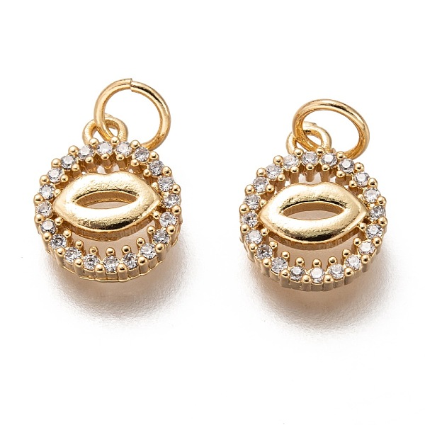 PandaHall Brass Micro Pave Clear Cubic Zirconia Charms, Long-Lasting Plated, with Jump Ring, Flat Round with Lips, Golden, 12x9x2mm, Jump...
PandaHall Brass Micro Pave Clear Cubic Zirconia Charms, Long-Lasting Plated, with Jump Ring, Flat Round with Lips, Golden, 12x9x2mm, Jump...