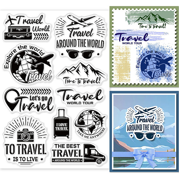PandaHall GLOBLELAND Travel Text Clear Stamps for DIY Scrapbooking Travel Around The World Silicone Clear Stamp Seals for Cards Making Photo...
PandaHall GLOBLELAND Travel Text Clear Stamps for DIY Scrapbooking Travel Around The World Silicone Clear Stamp Seals for Cards Making Photo...
