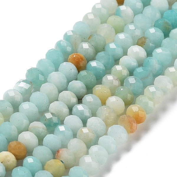 PandaHall Natural Flower Amazonite Beads Strands, Faceted, Rondelle, 6x4~5mm, Hole: 0.7mm, about 90pcs/strand, 15.16''(38.5cm) Flower...
PandaHall Natural Flower Amazonite Beads Strands, Faceted, Rondelle, 6x4~5mm, Hole: 0.7mm, about 90pcs/strand, 15.16''(38.5cm) Flower...