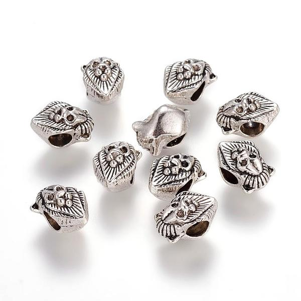 PandaHall Alloy European Beads, Large Hole Beads, Cadmium Free & Lead Free, Lion Head, Antique Silver, 13x7x7mm, Hole: 4mm Alloy Other...
PandaHall Alloy European Beads, Large Hole Beads, Cadmium Free & Lead Free, Lion Head, Antique Silver, 13x7x7mm, Hole: 4mm Alloy Other...