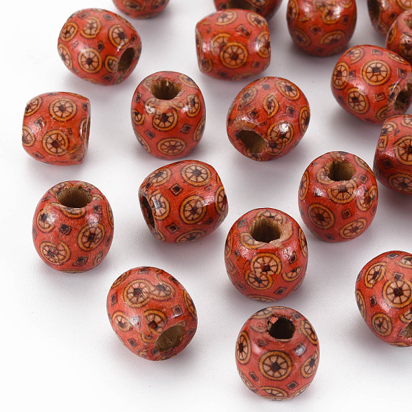 PandaHall Printed Natural Wood Beads, Macrame Beads Large Hole, Barrel, Orange Red, 18x17mm, Hole: 7mm, about 310pcs/500g Schima Wood Barrel
PandaHall Printed Natural Wood Beads, Macrame Beads Large Hole, Barrel, Orange Red, 18x17mm, Hole: 7mm, about 310pcs/500g Schima Wood Barrel